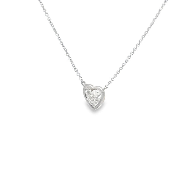 1.50ct Heart cut Diamond Pendant