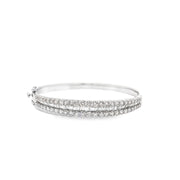 5.15ct Baguette And Round Diamond Bangle