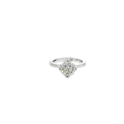 1.80ct Natural Round Brilliant Cut Diamond Engagement Ring Set In Platinum