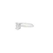 1.01ct Lab Grown Oval Cut Diamond Engagement Ring