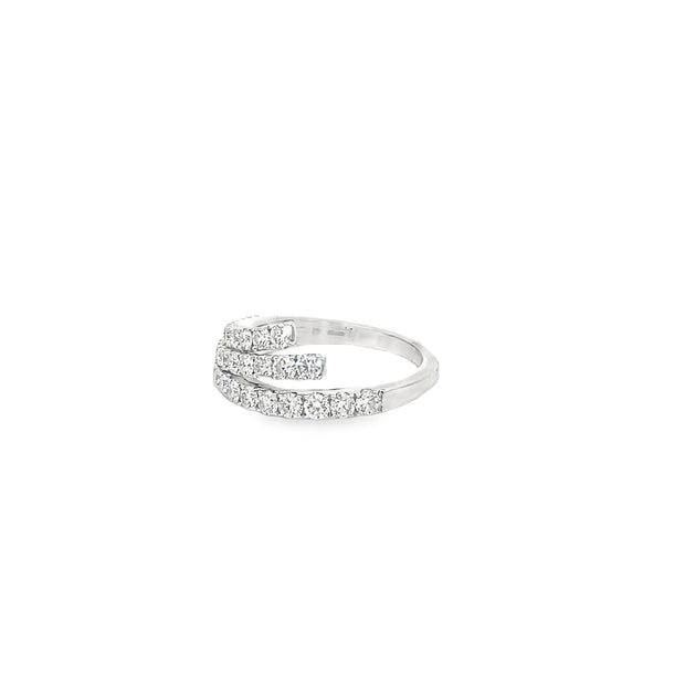 1.40ct Natural Round Brilliant Cut Diamond Eternity Ring Set In 18ct White Gold