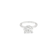 1.09ct Lab Grown Oval Cut Diamond Set In Platinum