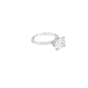 1.09ct Lab Grown Oval Cut Diamond Set In Platinum