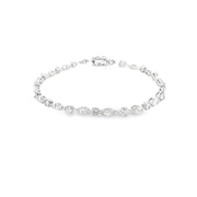 4.15ct Natural Diamond Multi Cut Tennis Bracelet