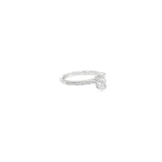 1.08ct Lab Grown Oval Cut Diamond Set In Platinum