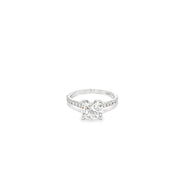 2.00ct Lab Grown Round Brilliant Cut Diamond Engagement Ring Set in Platinum