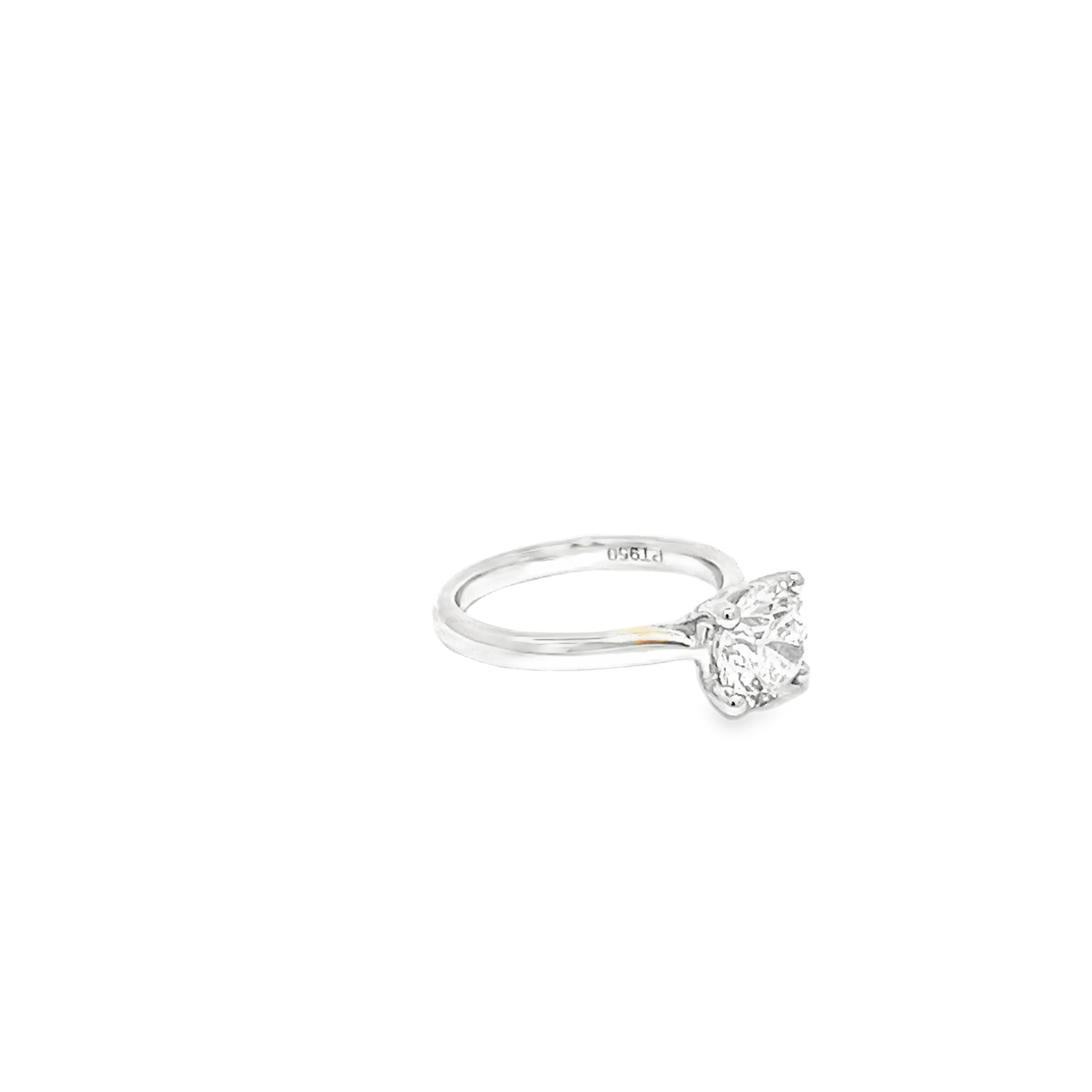 2.00ct Round Brilliant Cut Lab Grown Diamond Set in Platinum