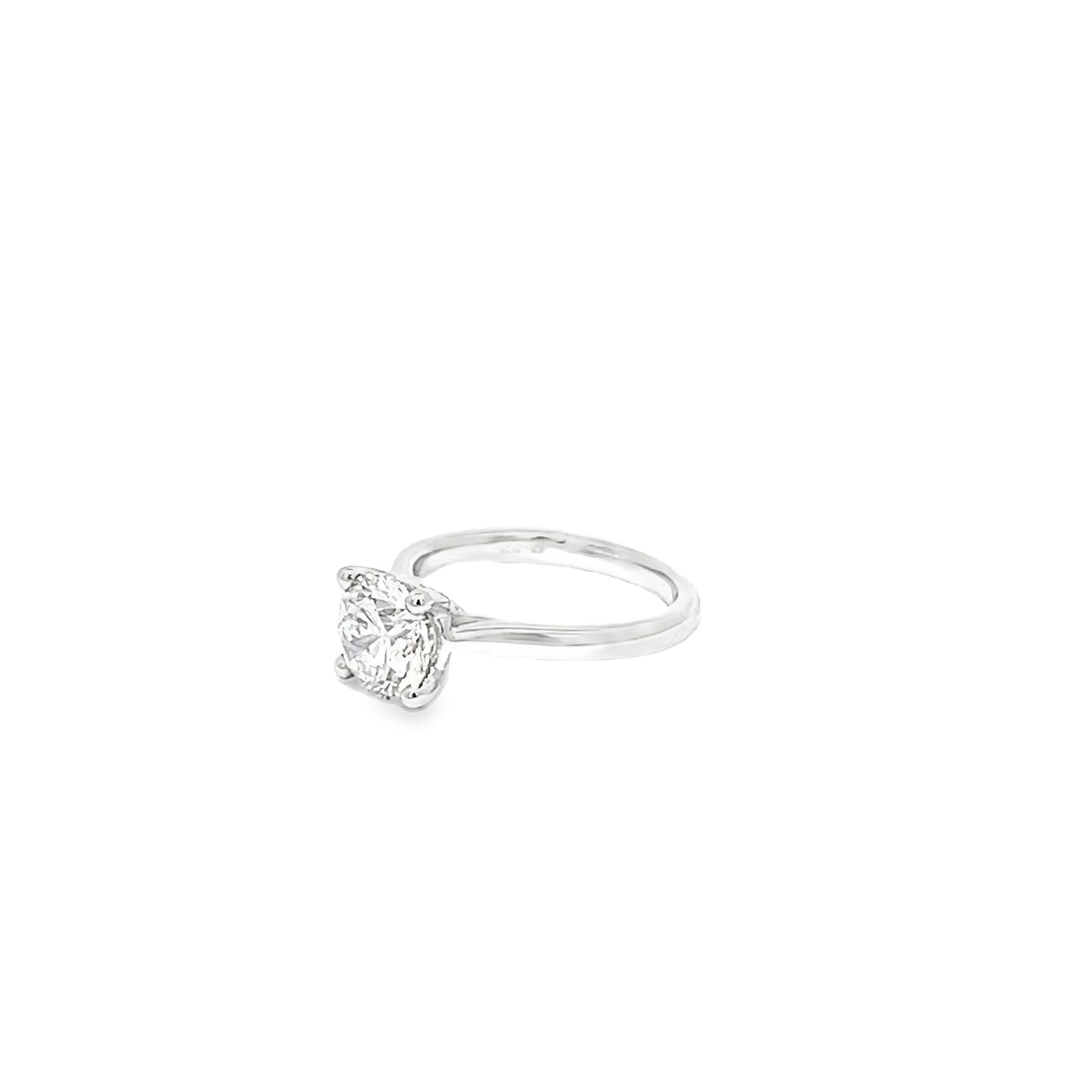 2.00ct Round Brilliant Cut Lab Grown Diamond Set in Platinum