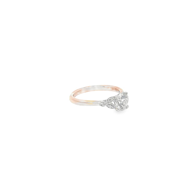 1.04ct Lab Grown Round Brilliant Diamond Set in 18ct Rose Gold