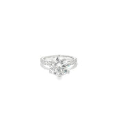 4.01ct Round Brilliant Cut Lab Grown Diamond Set In A 6 Claw 18ct White Gold Mount