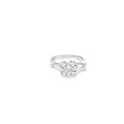 3.06ct Lab Grown Round Brilliant Cut Diamond Engagement Ring Set In 18ct White Gold