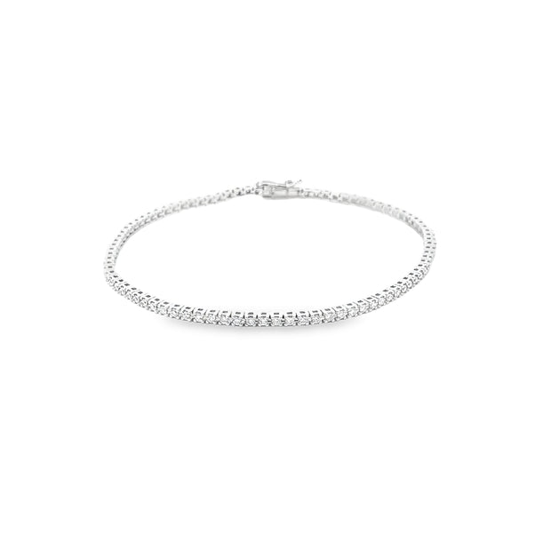 1.01ct Lab Grown Diamond Tennis Bracelet Set in 9ct White Gold