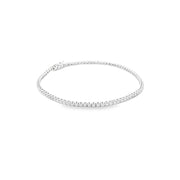 1.01ct Lab Grown Diamond Tennis Bracelet Set in 9ct White Gold