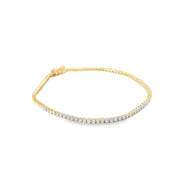 1.53ct Lab Grown Diamond Tennis Bracelet Set in 9ct Yellow Gold