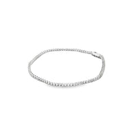 1.51ct Natural Diamond Tennis Bracelet Set in 9ct White Gold