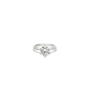 2.00ct Lab Grown Diamond Round Brilliant Cut Ring Set In A Platinum Mount