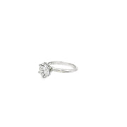 2.00ct Lab Grown Diamond Round Brilliant Cut Ring Set In A Platinum Mount