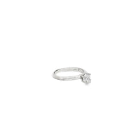 0.75ct Lab Grown Diamond Round Brilliant Cut Ring Set In A Platinum Shank