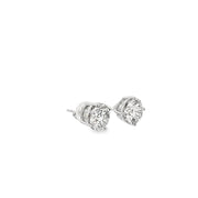 6.13ct Lab Grown Diamond Round Brilliant Cut Studs Set In Platinum