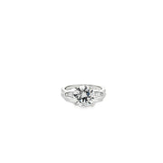 3.11ct Lab Grown Diamond Round Brilliant Cut Ring Set In A Platinum Mount