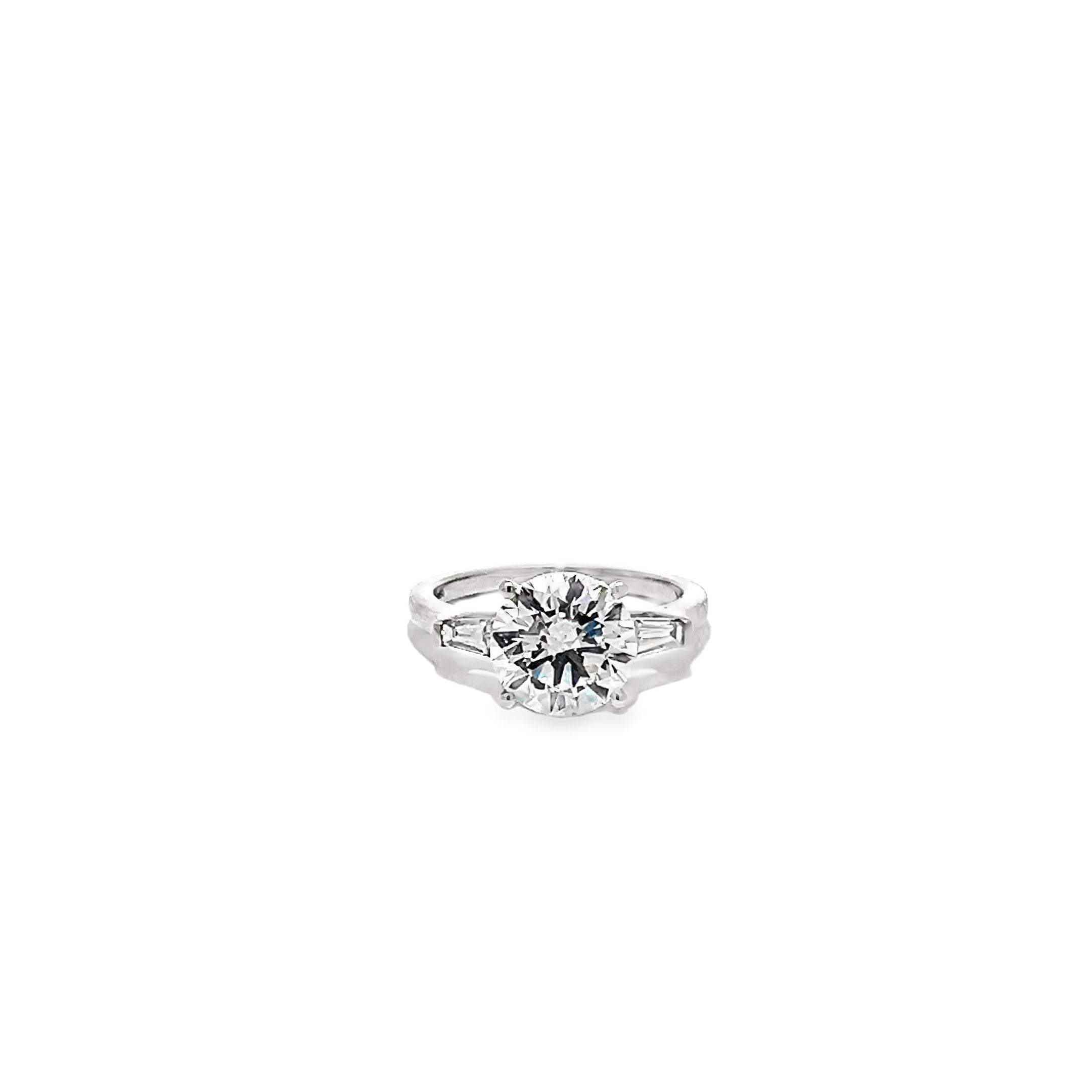 2.12ct Lab Grown Diamond Round Round Brilliant Cut Ring Set In Platinum