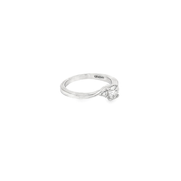 0.30ct Lab Grown Diamond Ring Set In Platinum