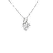 1.50ct Lab Grown Round Brilliant Cut Diamond Pendant Set In 18ct White Gold