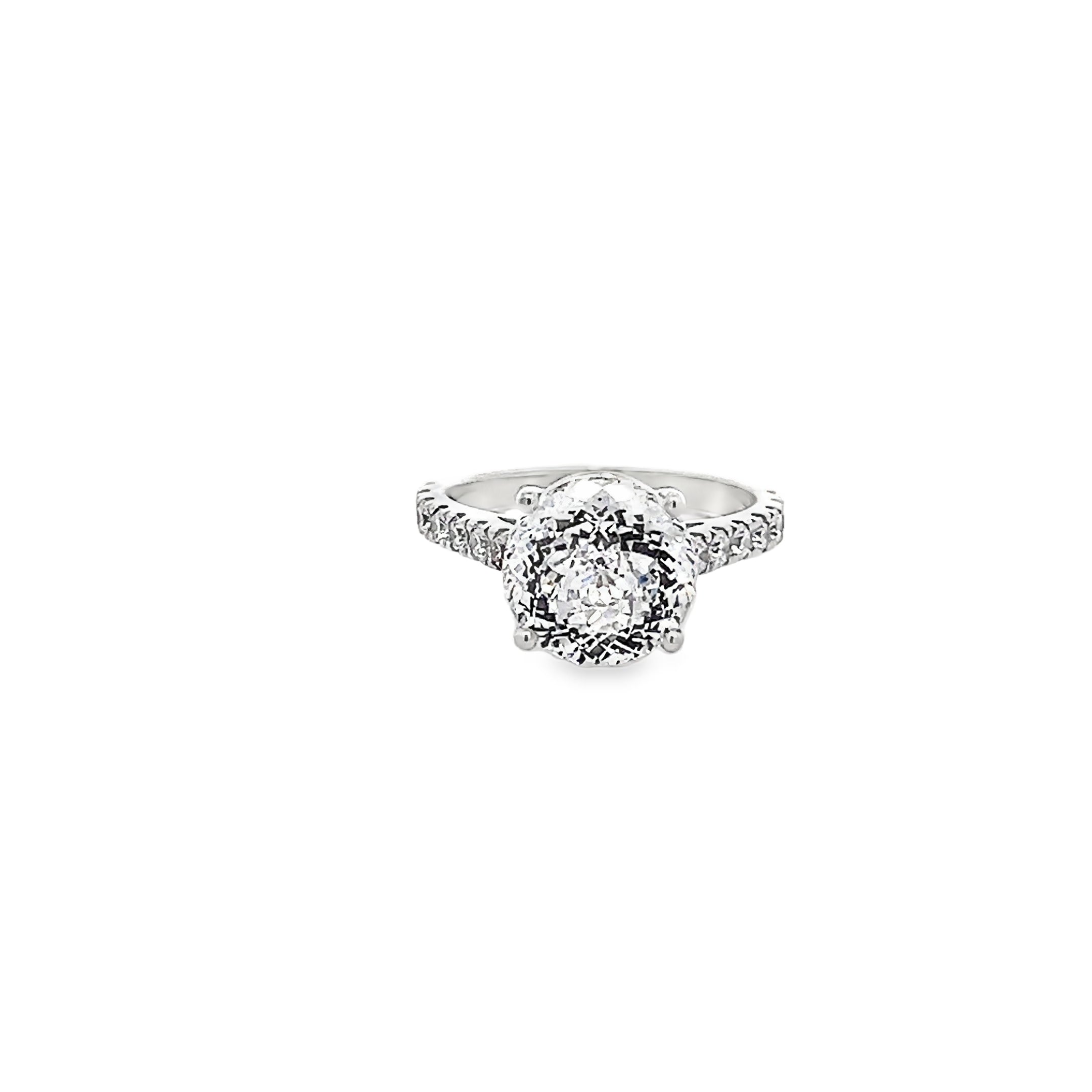 5.10ct Portuguese Cut Lab Grown Diamond Set in Platinum