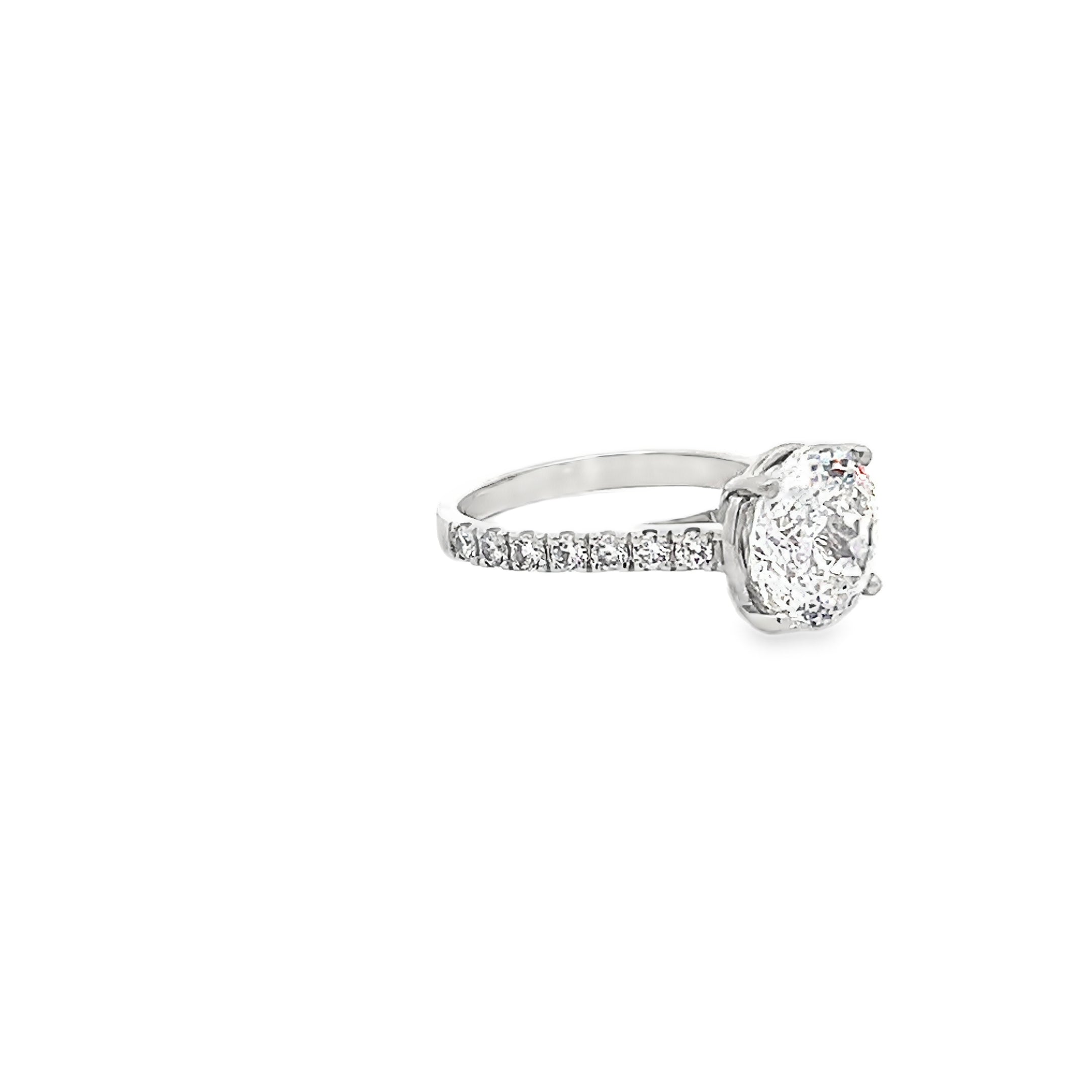 5.10ct Portuguese Cut Lab Grown Diamond Set in Platinum