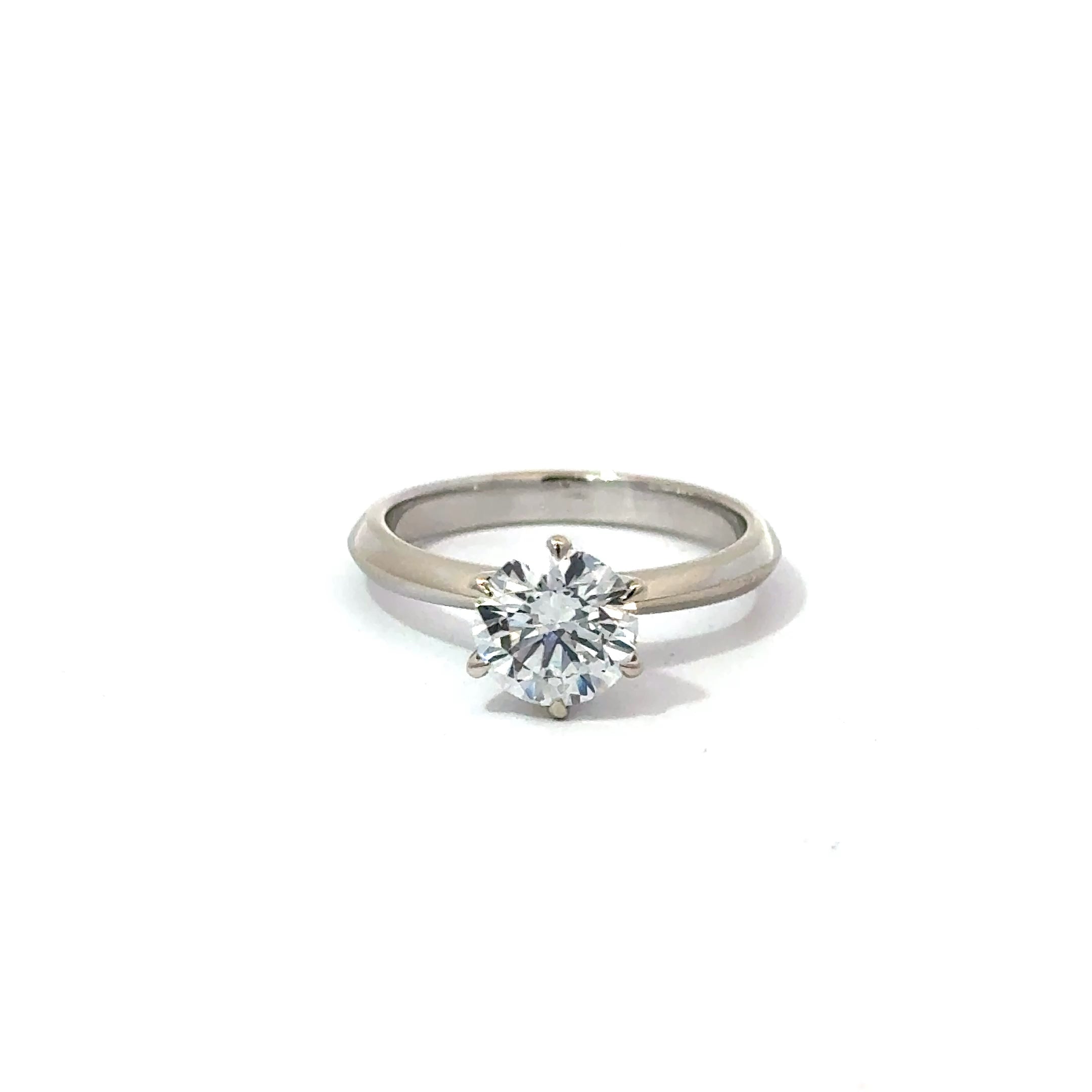 1.47ct Round Brilliant Cut Lab Grown Diamond Ring Set In 18ct White Gold