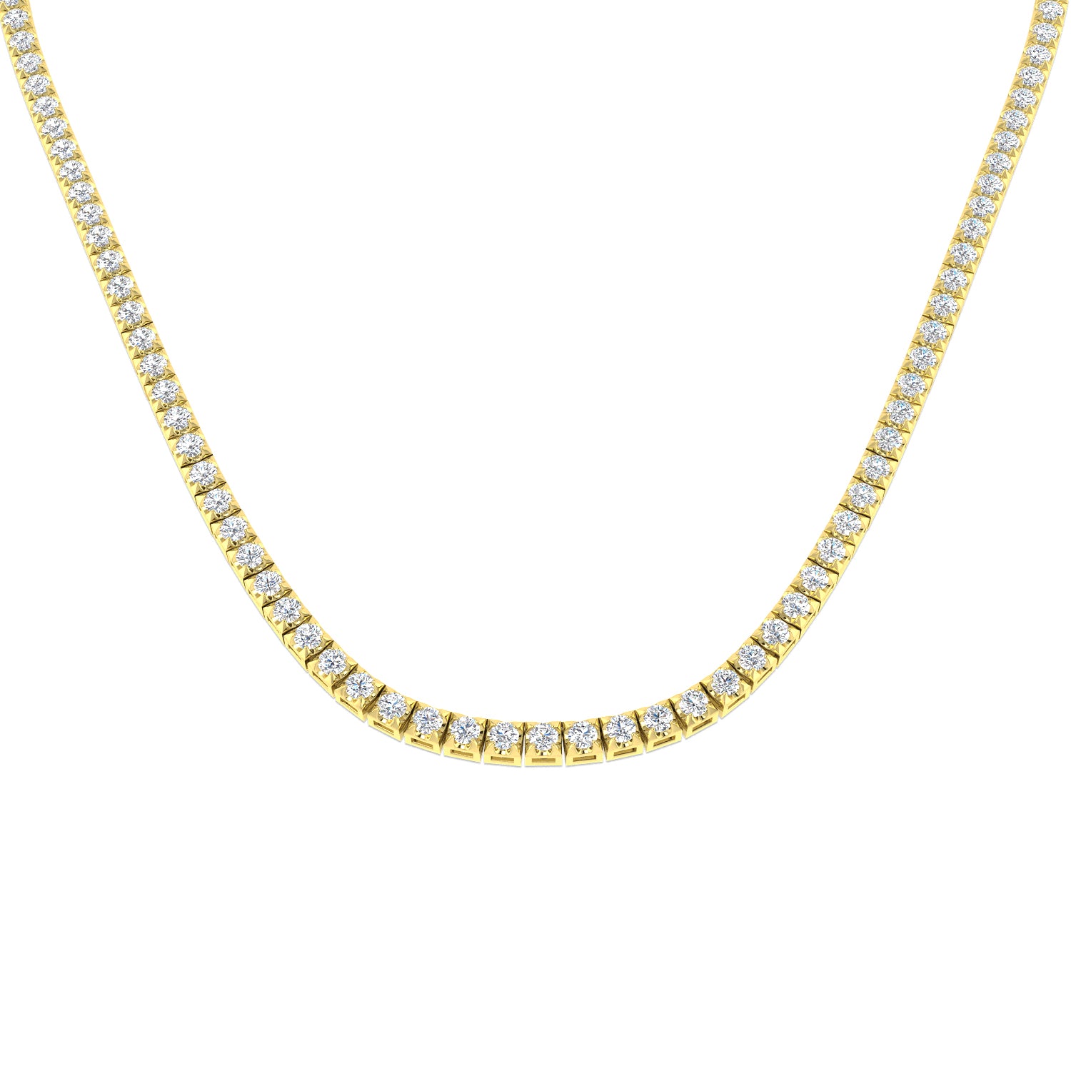 18ct Yellow Gold 8.20ct G SI2 Diamond Necklace