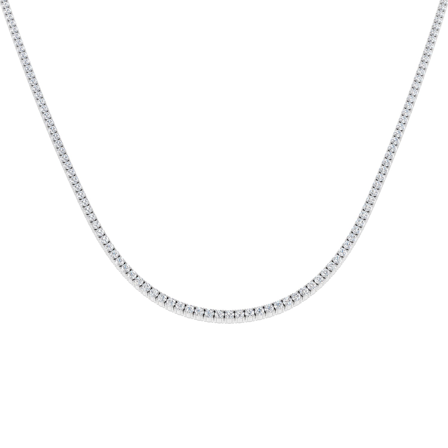 18ct White Gold 8.91ct G SI2 Diamond Necklace