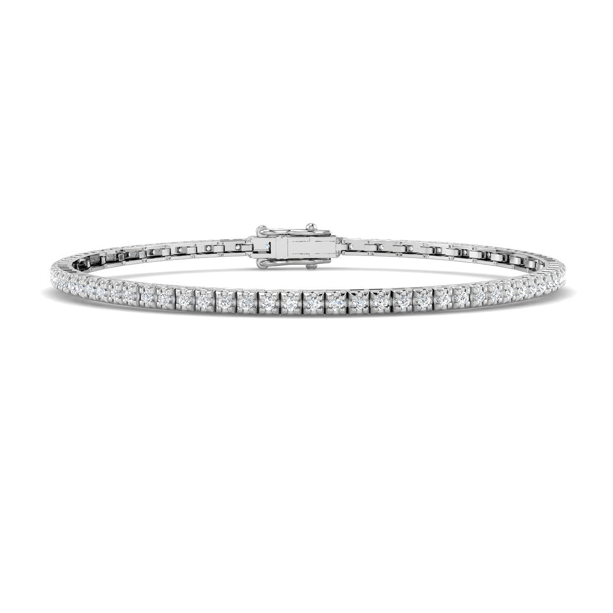9ct White Gold 0.48ct G SI2 Diamond Bracelet