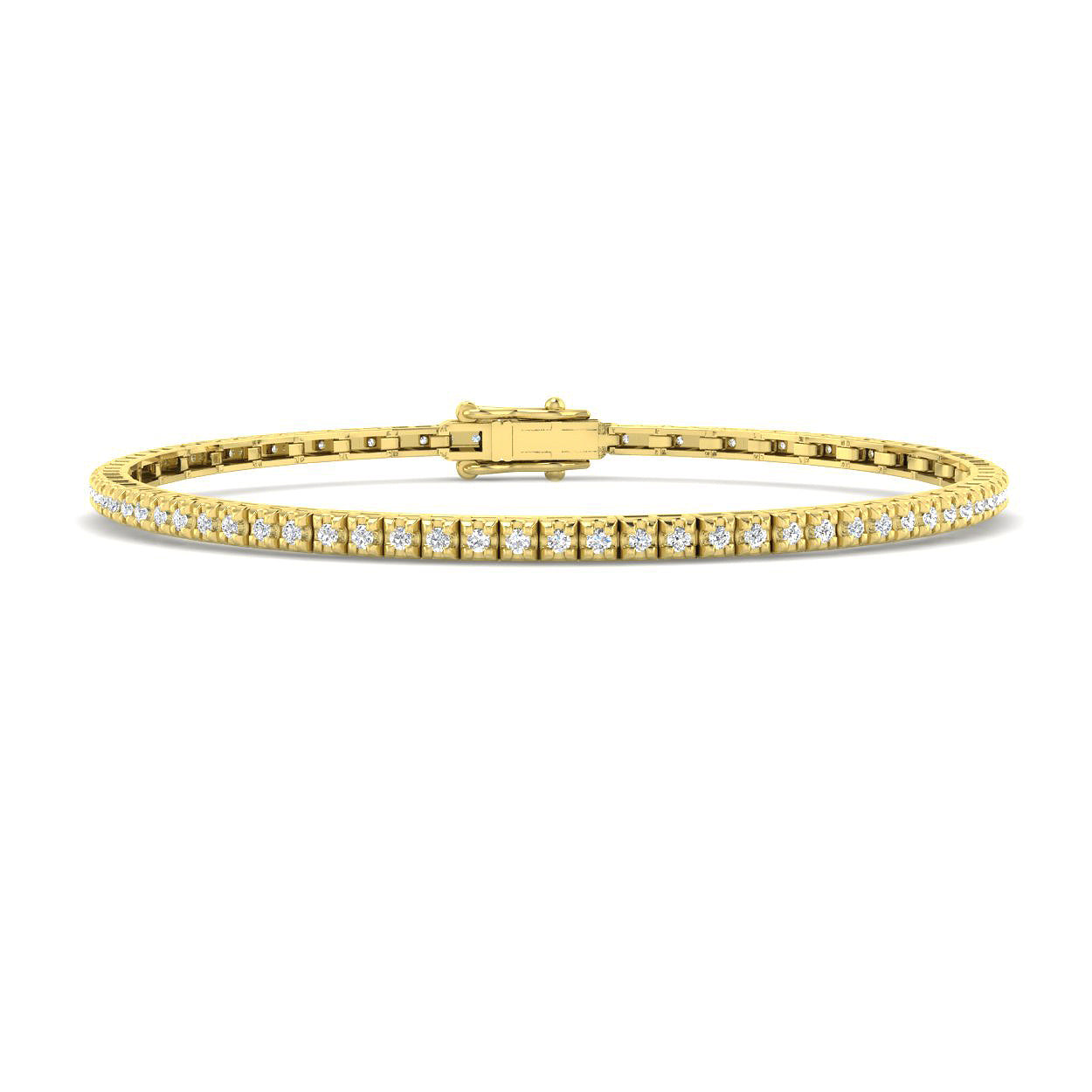 9ct Yellow Gold 0.48ct G SI2 Diamond Bracelet