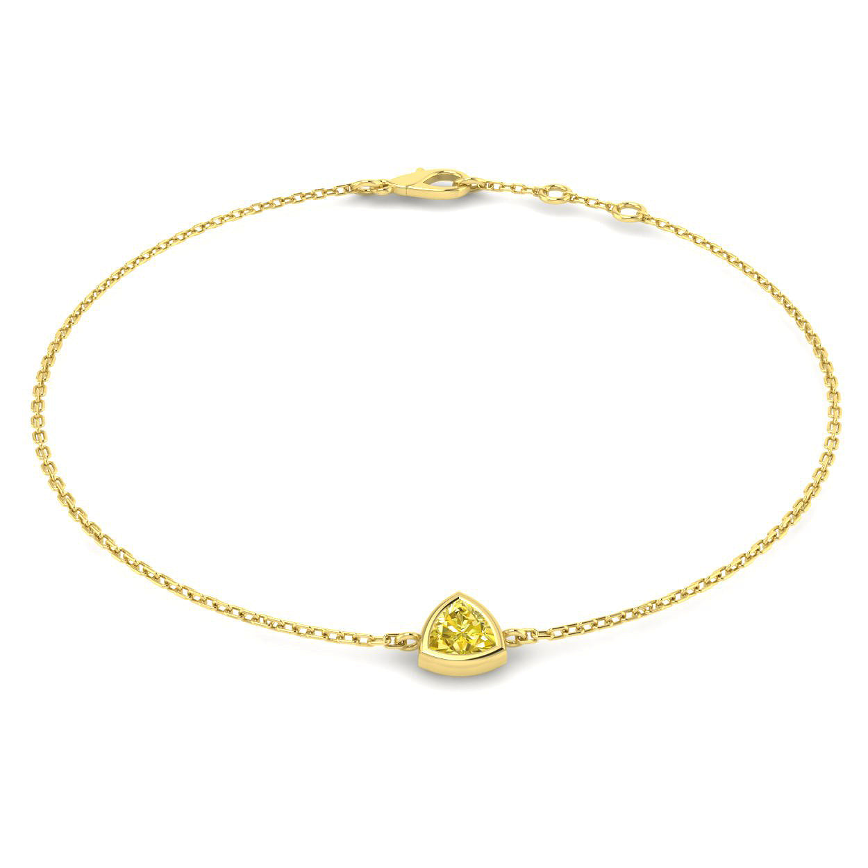 18ct Yellow Gold 0.38ct G SI2 Multi Sapphire Bracelet