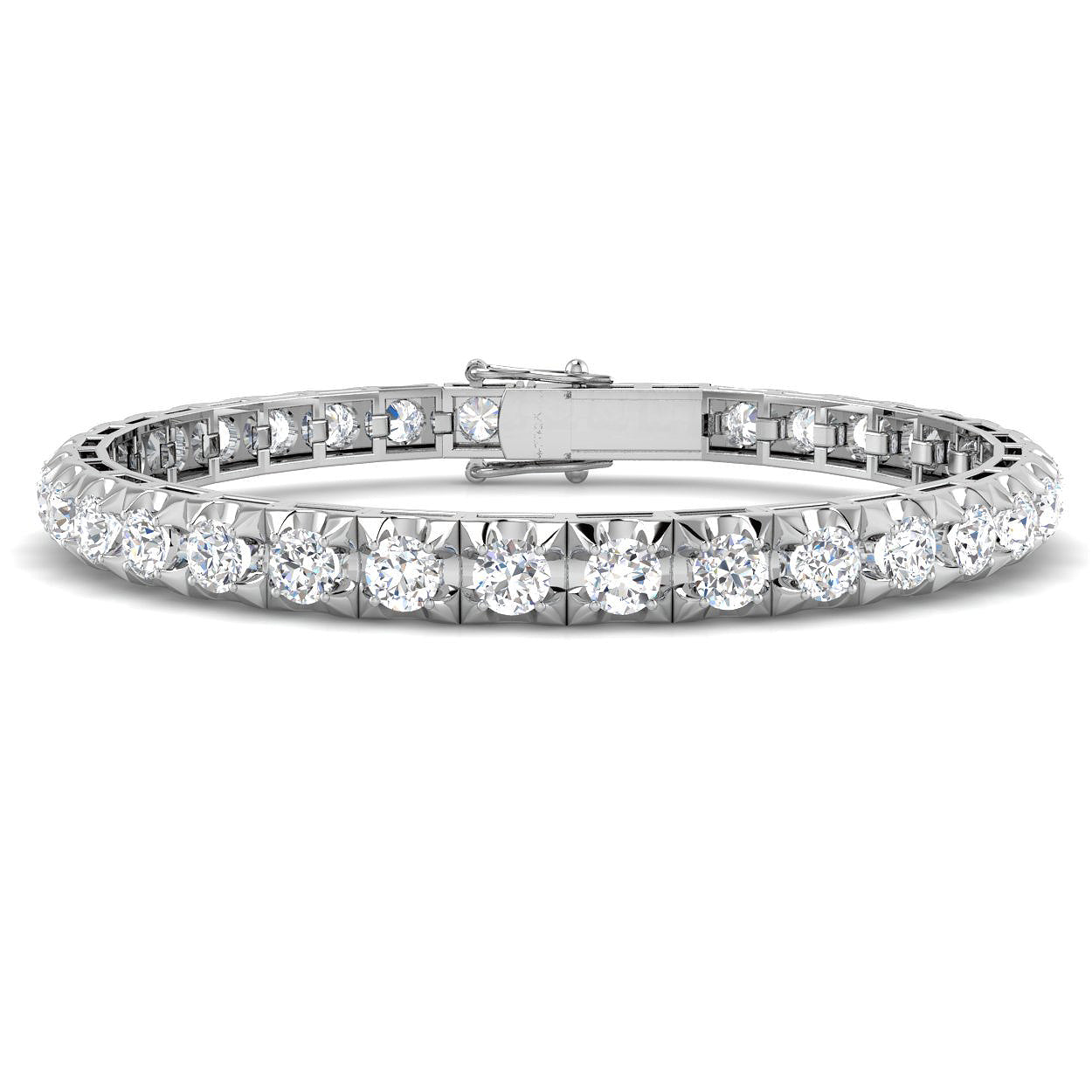18ct White Gold 8.67ct G SI2 Diamond Bracelet
