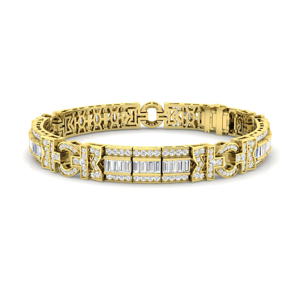 9ct Yellow Gold 4.54ct G SI1 Laboratory Grown CVD Bracelet