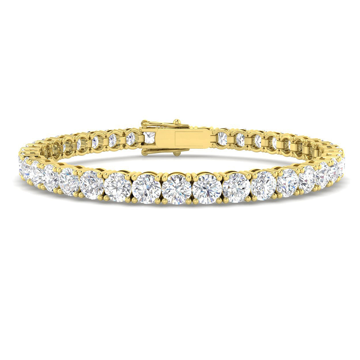 9ct Yellow Gold 14.43ct Laboratory Grown CVD Bracelet