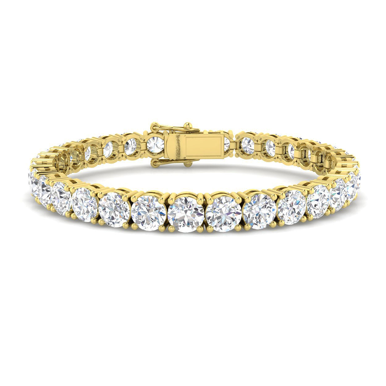 9ct Yellow Gold 22.54ct Laboratory Grown CVD Bracelet