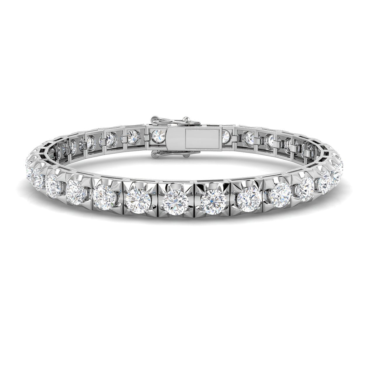 18ct White Gold 11.43ct G I1 Diamond Bracelet