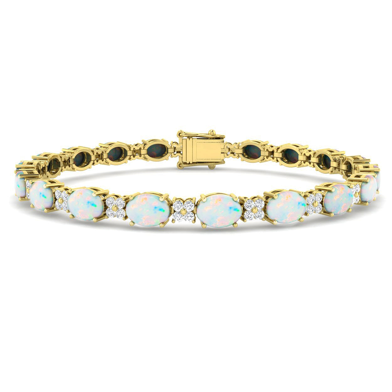 9ct Yellow Gold 10.90ct Opal Bracelet
