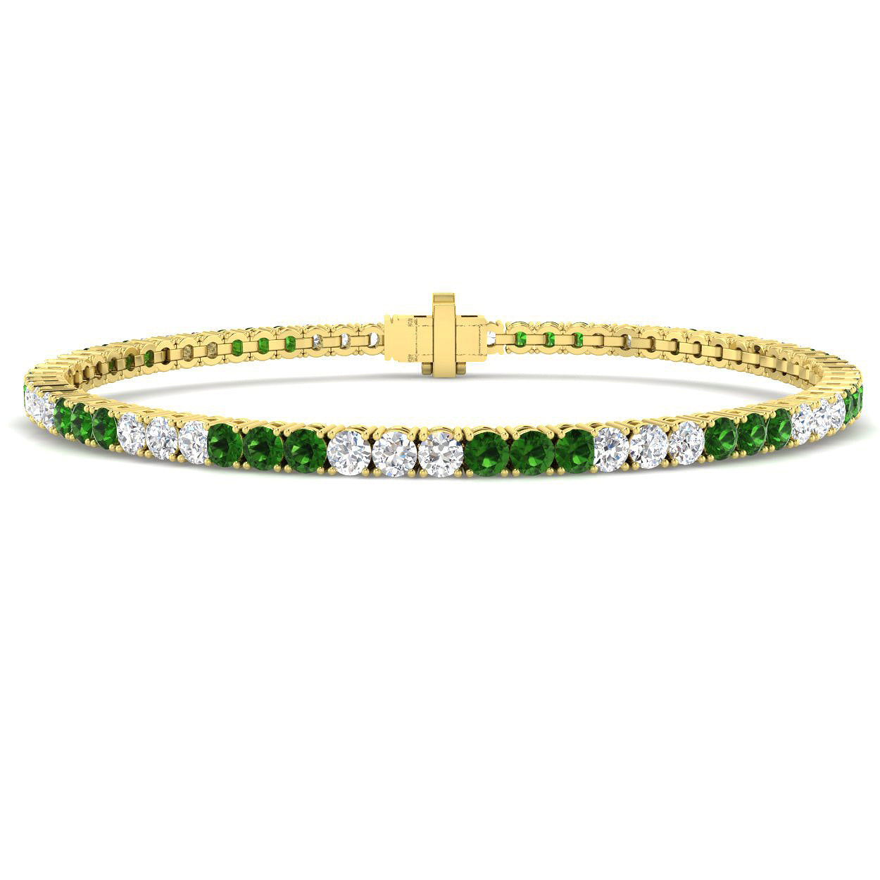 18ct Yellow Gold 4.20ct G SI2 Diamond Bracelet