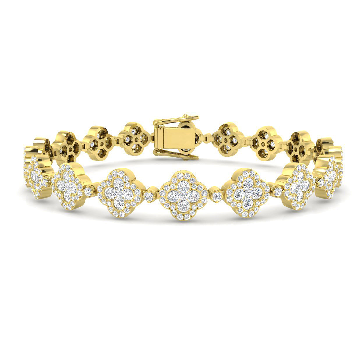 18ct Yellow Gold 4.40ct G SI2 Diamond Bracelet