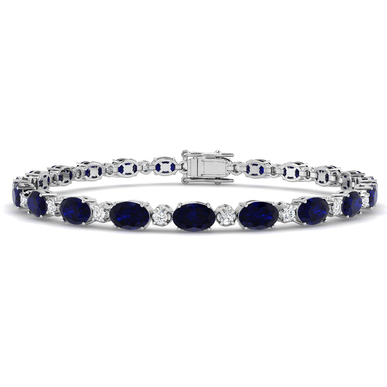 18ct White Gold 11.70ct G SI2 Diamond Bracelet