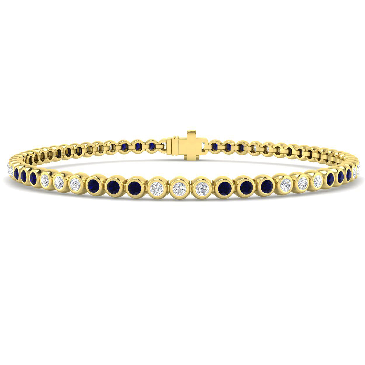 18ct Yellow Gold 1.49ct G SI2 Diamond Bracelet
