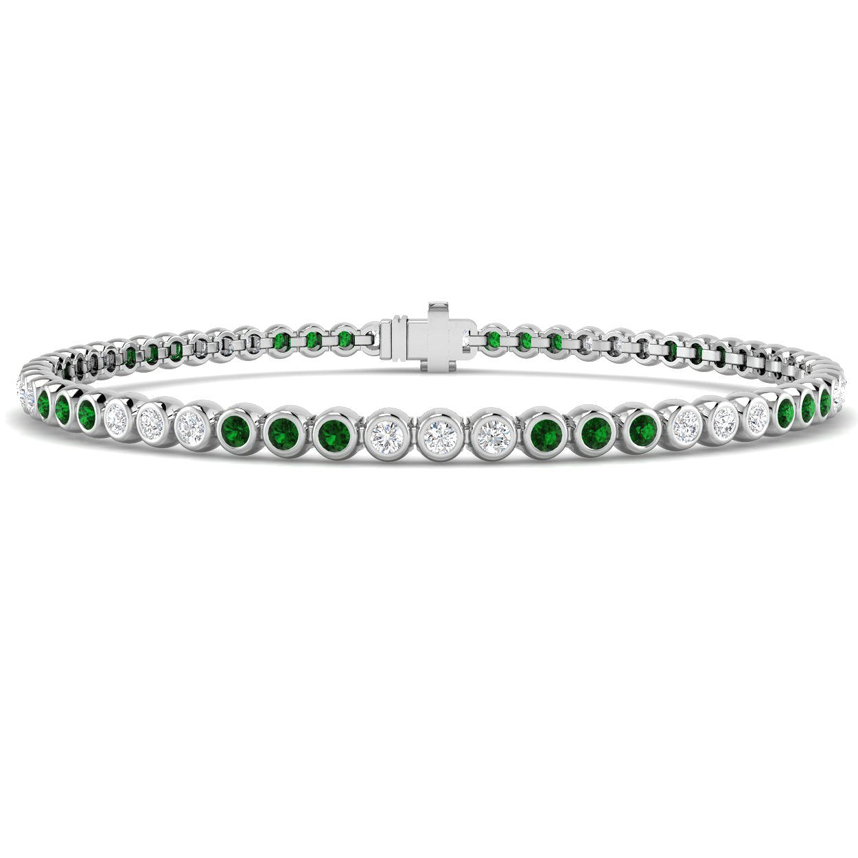 18ct White Gold 1.35ct G SI2 Diamond Bracelet