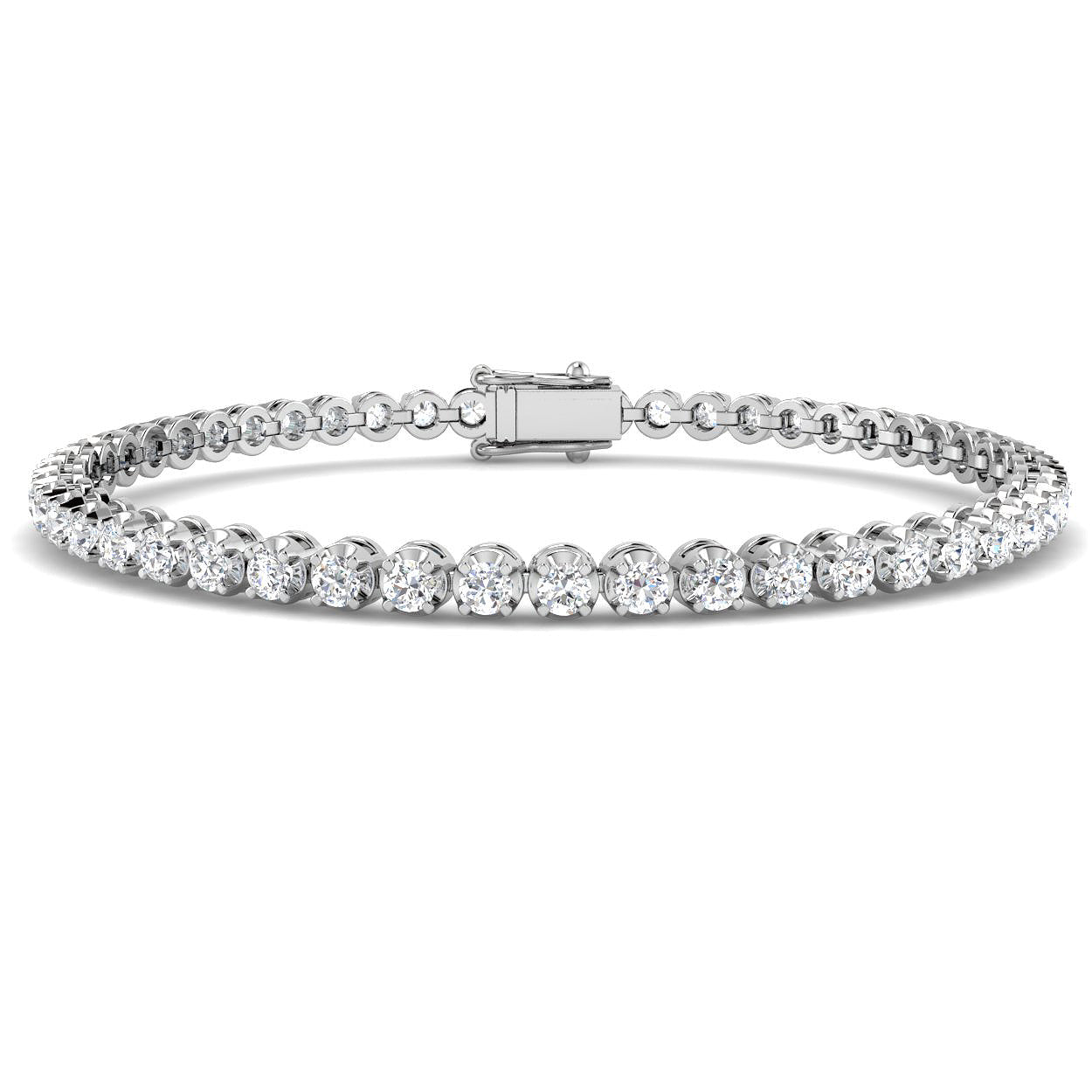 9ct White Gold 3.05ct G SI2 Diamond Bracelet