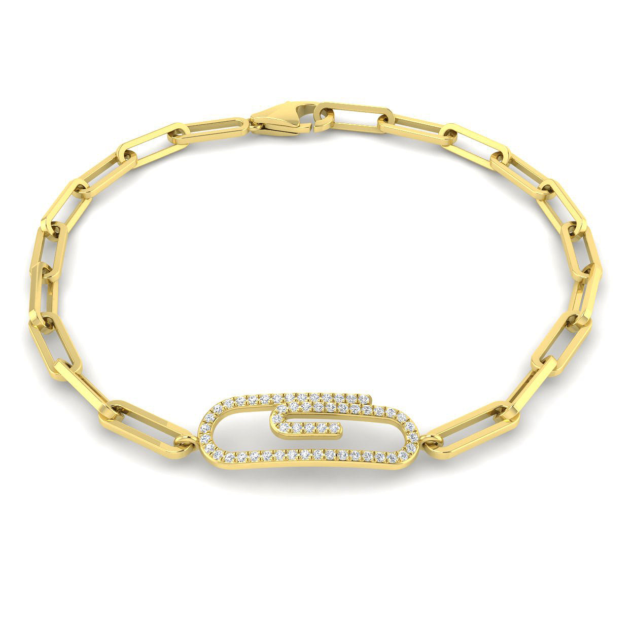 9ct Yellow Gold 0.20ct G SI2 Diamond Bracelet