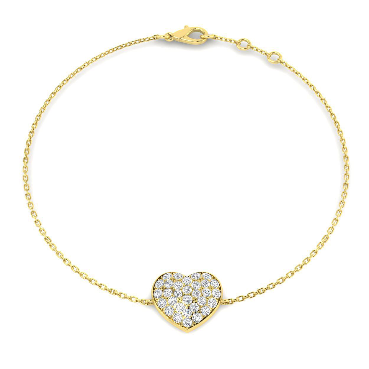 9ct Yellow Gold 0.42ct Enamel Bracelet