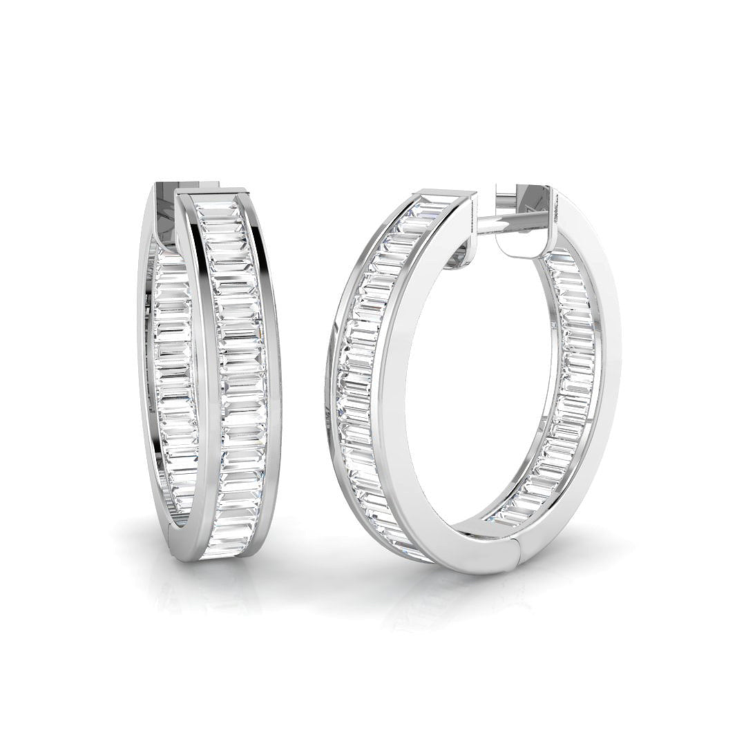 18ct White Gold 1.38ct G SI2 Diamond Earrings